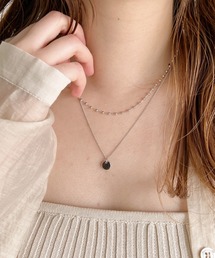 iso | ボール×スキニーチェーン２連ネックレス(ネックレス)