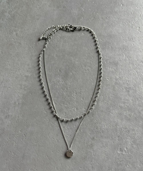 iso（イソ）の「ボール×スキニーチェーン２連ネックレス（ネックレス・レディース・シルバー/ゴールド・FREE）」の7枚目の写真