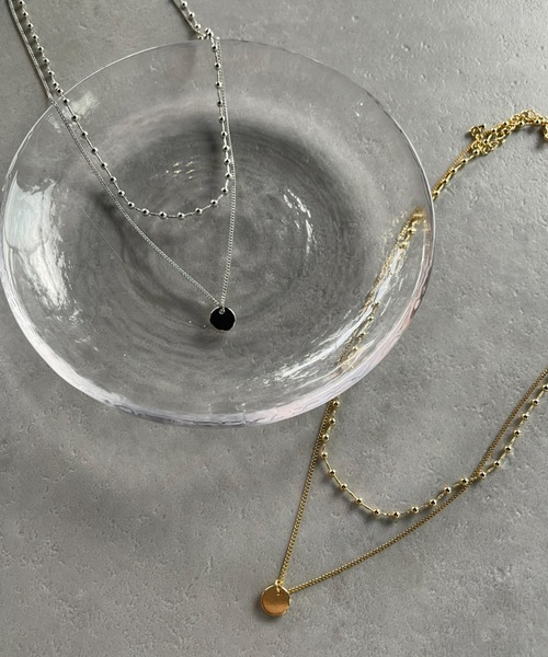 iso（イソ）の「ボール×スキニーチェーン２連ネックレス（ネックレス・レディース・シルバー/ゴールド・FREE）」の9枚目の写真