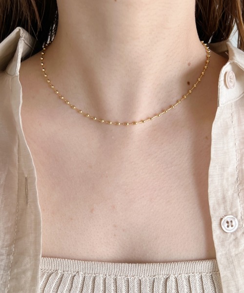 iso（イソ）の「ボール×スキニーチェーン２連ネックレス（ネックレス・レディース・シルバー/ゴールド・FREE）」の11枚目の写真