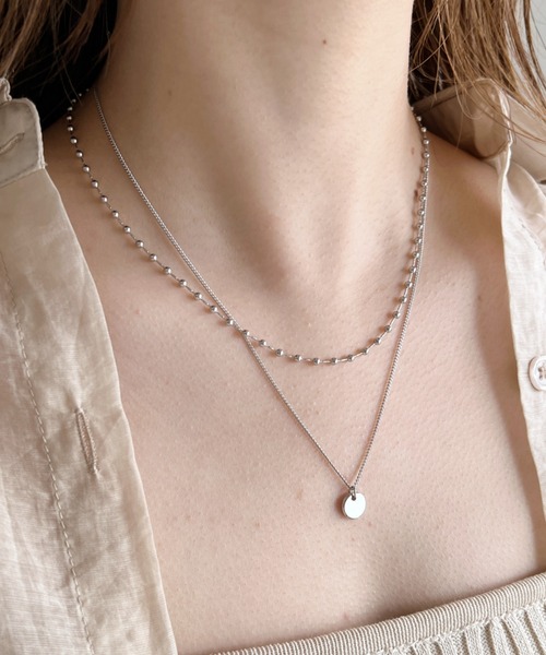 iso（イソ）の「ボール×スキニーチェーン２連ネックレス（ネックレス・レディース・シルバー/ゴールド・FREE）」の17枚目の写真