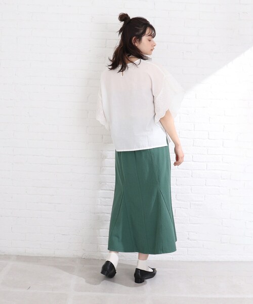 Cutie Blonde（キューティーブロンド）の「◆【インド綿】刺繍ブラウス（シャツ/ブラウス・レディース・マスタード/ダークオレンジ/ライトグリーン/オフホワイト・00）」の19枚目の写真