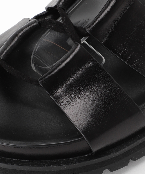 GRISE（グリーズ）の「GRISE レザーVIBRAMレースUPサンダル（サンダル・レディース・ブラック系その他/ベージュ・38/36/37/35/39）」の10枚目の写真