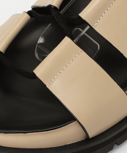 GRISE（グリーズ）の「GRISE レザーVIBRAMレースUPサンダル（サンダル・レディース・ブラック系その他/ベージュ・38/36/37/35/39）」の11枚目の写真