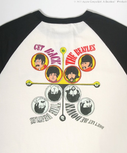 The Beatles(ザビートルズ)の「THE Beatles ザ ビートルズ ラグラン バックプリントTシャツ(Tシャツ/カットソー・メンズ・オフホワイト/スミクロ・M/L)」の7枚目の写真
