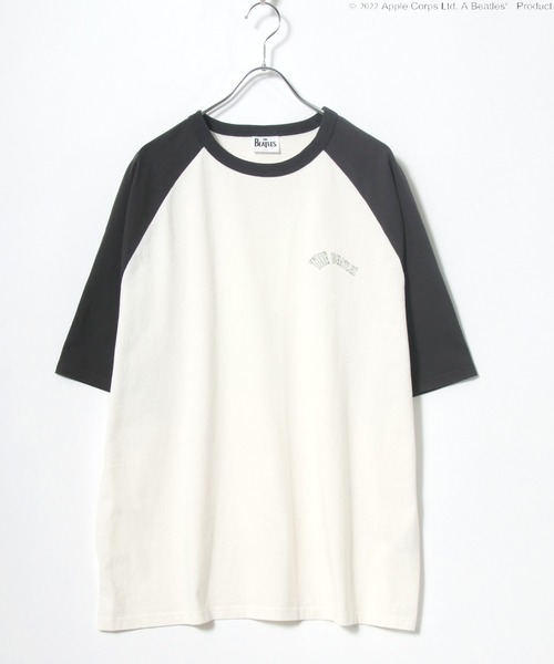 The Beatles(ザビートルズ)の「THE Beatles ザ ビートルズ ラグラン バックプリントTシャツ(Tシャツ/カットソー・メンズ・オフホワイト/スミクロ・M/L)」の8枚目の写真