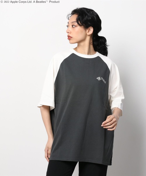 The Beatles(ザビートルズ)の「THE Beatles ザ ビートルズ ラグラン バックプリントTシャツ(Tシャツ/カットソー・メンズ・オフホワイト/スミクロ・M/L)」の21枚目の写真