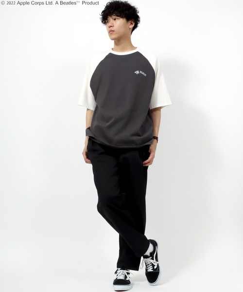 The Beatles(ザビートルズ)の「THE Beatles ザ ビートルズ ラグラン バックプリントTシャツ(Tシャツ/カットソー・メンズ・オフホワイト/スミクロ・M/L)」の14枚目の写真