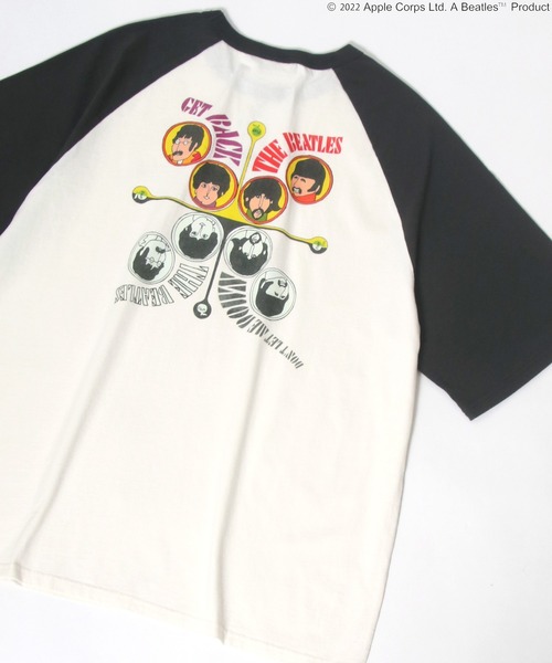 The Beatles(ザビートルズ)の「THE Beatles ザ ビートルズ ラグラン バックプリントTシャツ(Tシャツ/カットソー・メンズ・オフホワイト/スミクロ・M/L)」の16枚目の写真