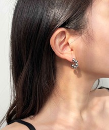 メタル ボールチェーン フープピアス