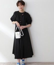 N.（N. Natural Beauty Basic） | ◆カーブフラップコットンワンピース(ワンピース)