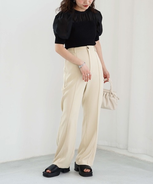 archives（アルシーヴ）の「シアーキリカエニットプルオーバー（ニット/セーター・レディース・ブラック/ブルー/アイボリー・MEDIUM）」の10枚目の写真