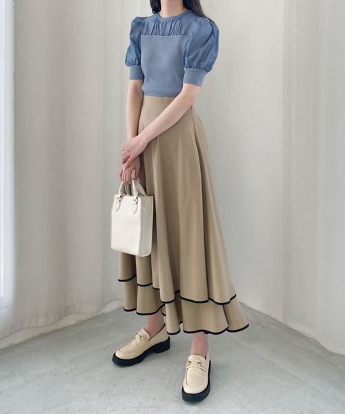 archives（アルシーヴ）の「シアーキリカエニットプルオーバー（ニット/セーター・レディース・ブラック/ブルー/アイボリー・MEDIUM）」の16枚目の写真