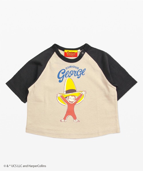 JAM & LINK（ジャムアンドリンク）の「おさるのジョージ 半袖Tシャツ（Tシャツ/カットソー・キッズ・A/D/F/B/C/E・110cm/120cm/80ｃｍ/100cm/130cm/90cm）」の2枚目の写真