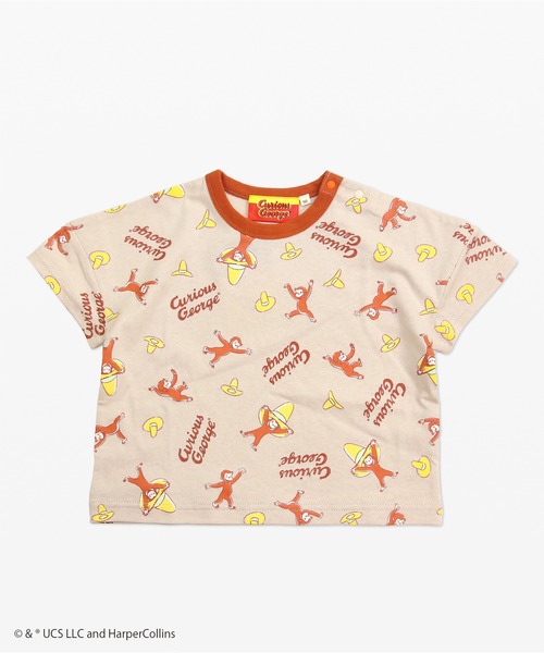 JAM & LINK（ジャムアンドリンク）の「おさるのジョージ 半袖Tシャツ（Tシャツ/カットソー・キッズ・A/D/F/B/C/E・110cm/120cm/80ｃｍ/100cm/130cm/90cm）」の6枚目の写真