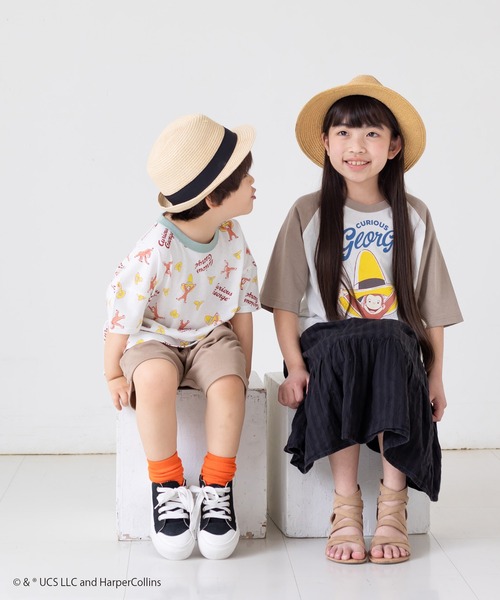 JAM & LINK（ジャムアンドリンク）の「おさるのジョージ 半袖Tシャツ（Tシャツ/カットソー・キッズ・A/D/F/B/C/E・110cm/120cm/80ｃｍ/100cm/130cm/90cm）」の7枚目の写真