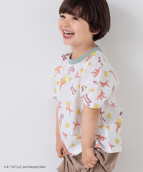 JAM & LINK（ジャムアンドリンク）の「おさるのジョージ 半袖Tシャツ（Tシャツ/カットソー・キッズ・A/D/F/B/C/E・110cm/120cm/80ｃｍ/100cm/130cm/90cm）」の11枚目の写真