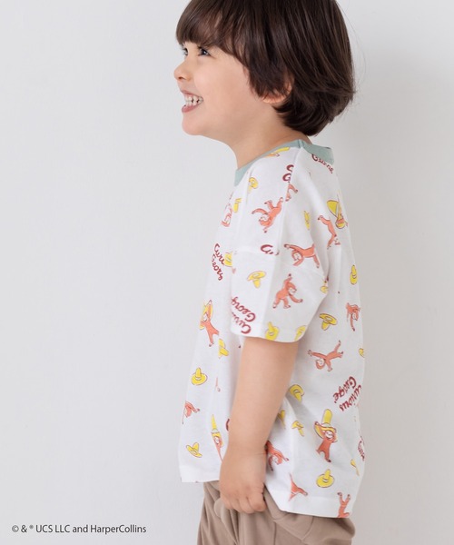 JAM & LINK（ジャムアンドリンク）の「おさるのジョージ 半袖Tシャツ（Tシャツ/カットソー・キッズ・A/D/F/B/C/E・110cm/120cm/80ｃｍ/100cm/130cm/90cm）」の12枚目の写真