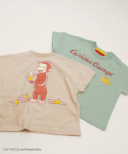 JAM & LINK（ジャムアンドリンク）の「おさるのジョージ 半袖Tシャツ（Tシャツ/カットソー・キッズ・A/D/F/B/C/E・110cm/120cm/80ｃｍ/100cm/130cm/90cm）」の21枚目の写真