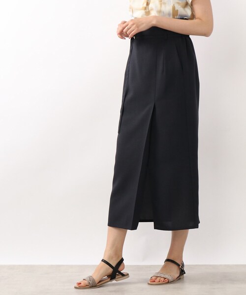 DRESKIP（ドレスキップ）の「◆麻調ナロ－細ベルト付スカート（スカート・レディース・ダークグリーン/ネイビー/ベージュ系その他5・02/03/04）」の22枚目の写真