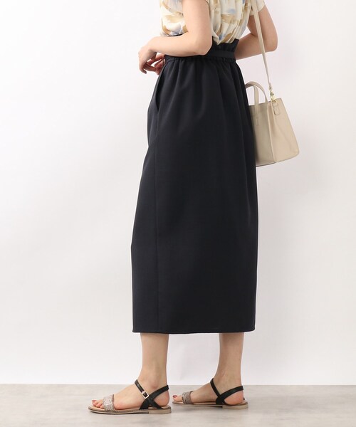 DRESKIP（ドレスキップ）の「◆麻調ナロ－細ベルト付スカート（スカート・レディース・ダークグリーン/ネイビー/ベージュ系その他5・02/03/04）」の21枚目の写真