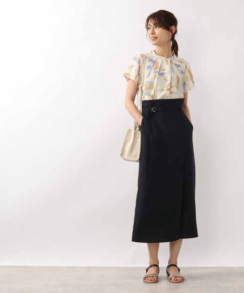 DRESKIP（ドレスキップ）の「◆麻調ナロ－細ベルト付スカート（スカート・レディース・ダークグリーン/ネイビー/ベージュ系その他5・02/03/04）」の19枚目の写真