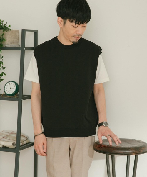 ITEMS URBANRESEARCH（アイテムズ アーバンリサーチ）の「マシンウォッシャブル ニットベスト（ベスト・メンズ・チャコールグレー/ブラック/ブラウン・MEDIUM/LARGE）」の17枚目の写真