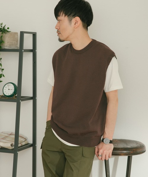 ITEMS URBANRESEARCH（アイテムズ アーバンリサーチ）の「マシンウォッシャブル ニットベスト（ベスト・メンズ・チャコールグレー/ブラック/ブラウン・MEDIUM/LARGE）」の21枚目の写真