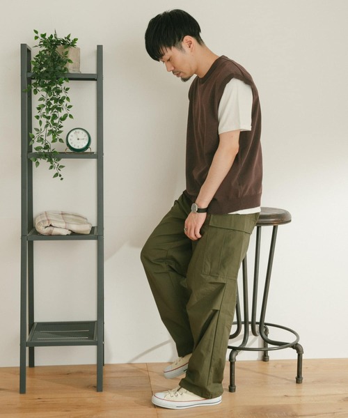 ITEMS URBANRESEARCH（アイテムズ アーバンリサーチ）の「マシンウォッシャブル ニットベスト（ベスト・メンズ・チャコールグレー/ブラック/ブラウン・MEDIUM/LARGE）」の5枚目の写真