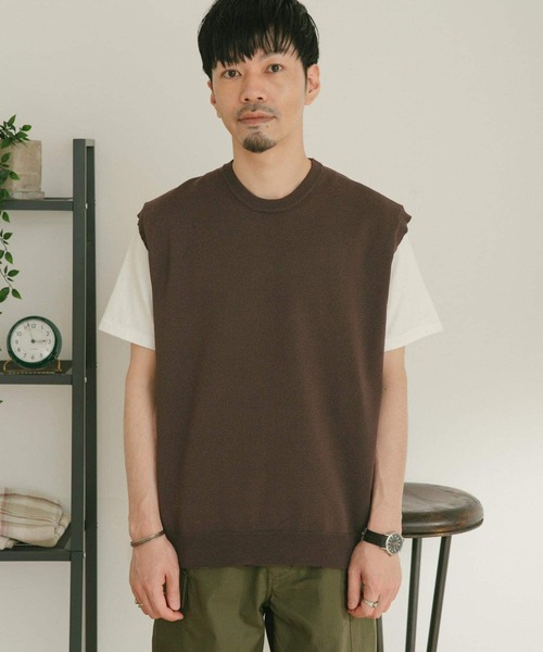 ITEMS URBANRESEARCH（アイテムズ アーバンリサーチ）の「マシンウォッシャブル ニットベスト（ベスト・メンズ・チャコールグレー/ブラック/ブラウン・MEDIUM/LARGE）」の18枚目の写真