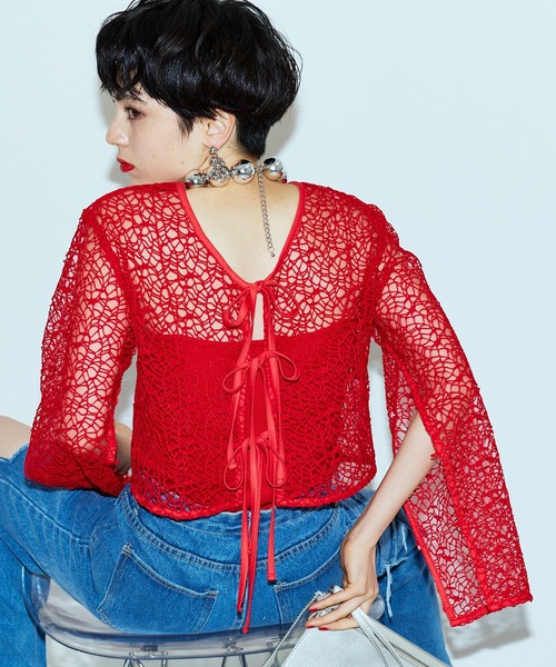 Darich ダーリッチ アシメレイヤードニットトップス IVO