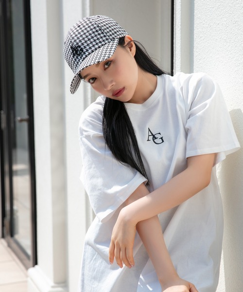 ANDGEEBEE（アンジービー）の「UNISEX 千鳥ロゴキャップ（キャップ・レディース・ブラック×ホワイト・FREE）」の6枚目の写真