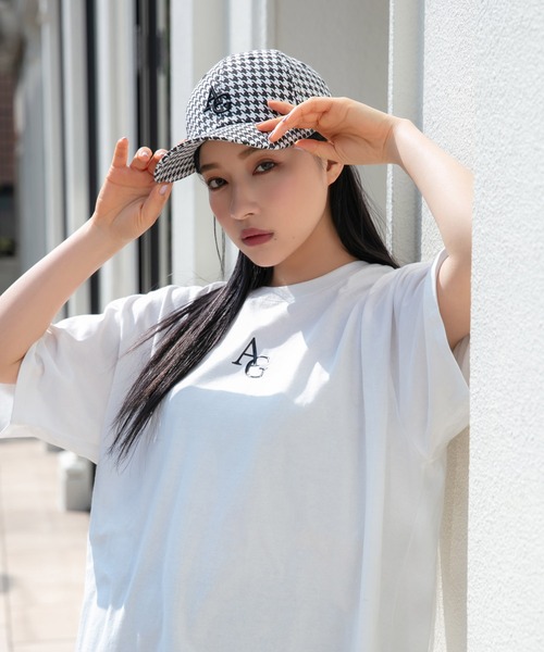 ANDGEEBEE（アンジービー）の「UNISEX 千鳥ロゴキャップ（キャップ・レディース・ブラック×ホワイト・FREE）」の2枚目の写真