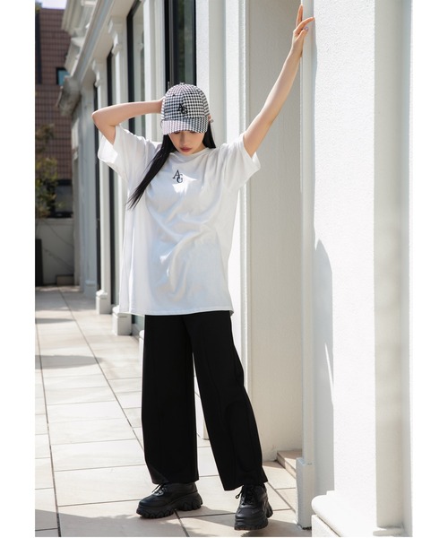 ANDGEEBEE（アンジービー）の「UNISEX 千鳥ロゴキャップ（キャップ・レディース・ブラック×ホワイト・FREE）」の8枚目の写真