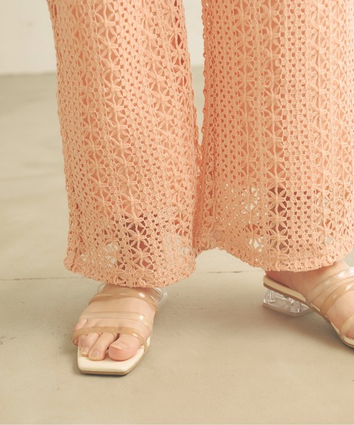 Ambre Neige(アンブルネージュ)の「レースセミフレアパンツ/【WEB/EC限定商品】(その他パンツ・レディース・ピンク/アイボリー/モカ・SMALL/MEDIUM)」の13枚目の写真