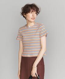 BEAUTY&YOUTH UNITED ARROWS | コットン マルチボーダー コンパクト Tシャツ(Tシャツ/カットソー)