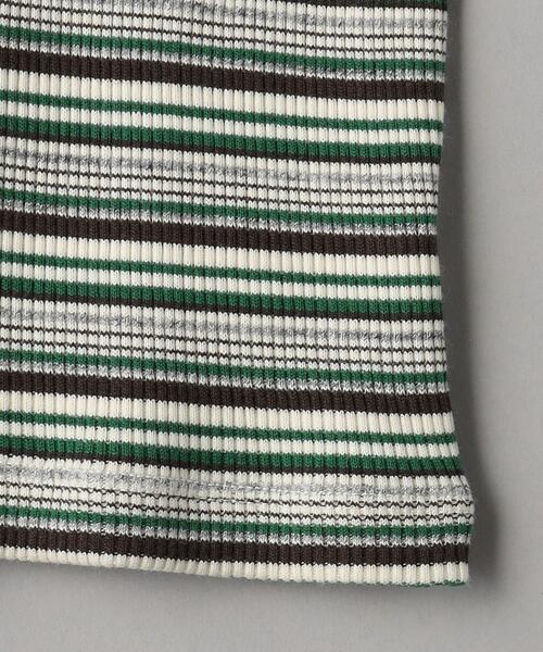 BEAUTY&YOUTH UNITED ARROWS（ビューティーアンドユースユナイテッドアローズ）の「コットン マルチボーダー コンパクト Tシャツ（Tシャツ/カットソー・レディース・ブラック/レッド/ケリー・FREE）」の18枚目の写真