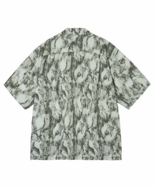 X-girl（エックスガール）の「MARBLE PRINT OPEN COLLAR SHIRT/マーブル柄 オープンカラー シャツ（シャツ/ブラウス・レディース・ブラウン/ブラック・S/M）」の21枚目の写真