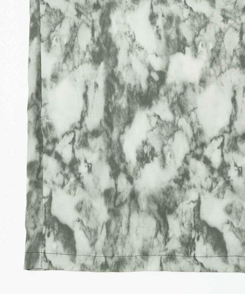 X-girl（エックスガール）の「MARBLE PRINT OPEN COLLAR SHIRT/マーブル柄 オープンカラー シャツ（シャツ/ブラウス・レディース・ブラウン/ブラック・S/M）」の18枚目の写真