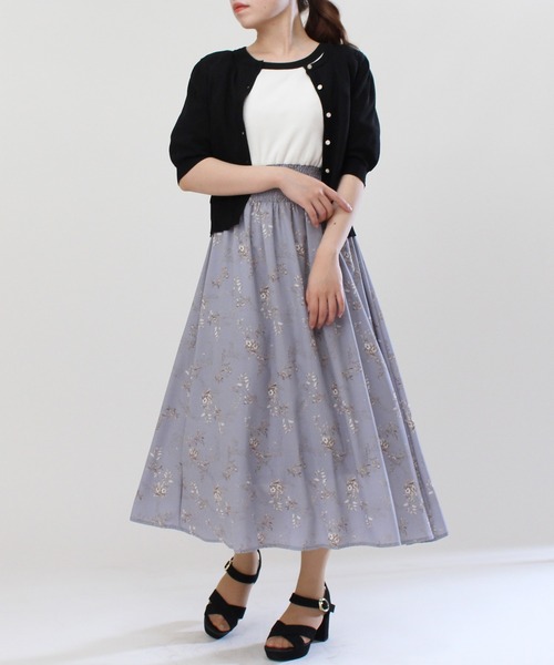 ASTORIA ODIER（アストリアオディール）の「肩タック5分袖カーディガン（カーディガン/ボレロ・レディース・ブラック/ネイビー/アイボリー/ワインレッド/キャメル・MEDIUM）」の13枚目の写真