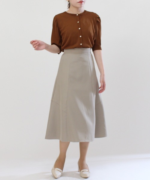 ASTORIA ODIER（アストリアオディール）の「肩タック5分袖カーディガン（カーディガン/ボレロ・レディース・ブラック/ネイビー/アイボリー/ワインレッド/キャメル・MEDIUM）」の22枚目の写真