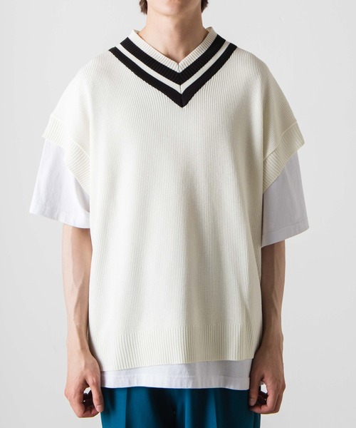 WEGO(ウィゴー)の「WEGO/リネンライクチルデンベスト(ベスト・メンズ・ブルー/ベージュ/ホワイト・LARGE/MEDIUM)」の17枚目の写真