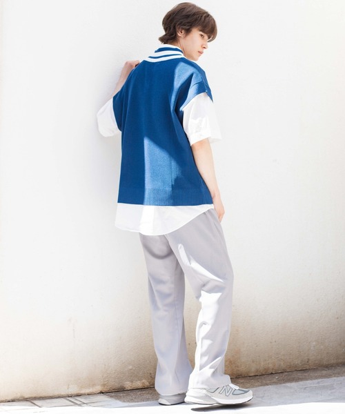 WEGO(ウィゴー)の「WEGO/リネンライクチルデンベスト(ベスト・メンズ・ブルー/ベージュ/ホワイト・LARGE/MEDIUM)」の14枚目の写真