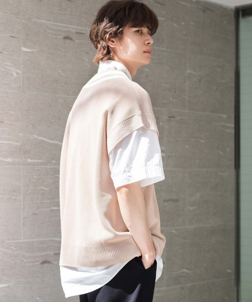WEGO(ウィゴー)の「WEGO/リネンライクチルデンベスト(ベスト・メンズ・ブルー/ベージュ/ホワイト・LARGE/MEDIUM)」の11枚目の写真