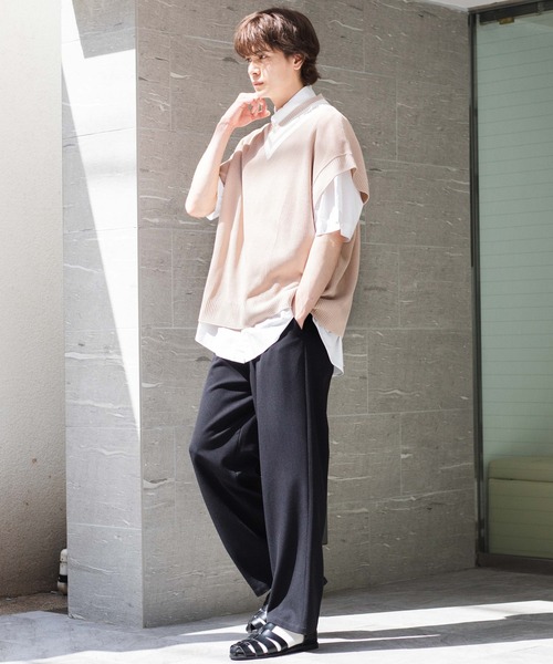 WEGO(ウィゴー)の「WEGO/リネンライクチルデンベスト(ベスト・メンズ・ブルー/ベージュ/ホワイト・LARGE/MEDIUM)」の9枚目の写真