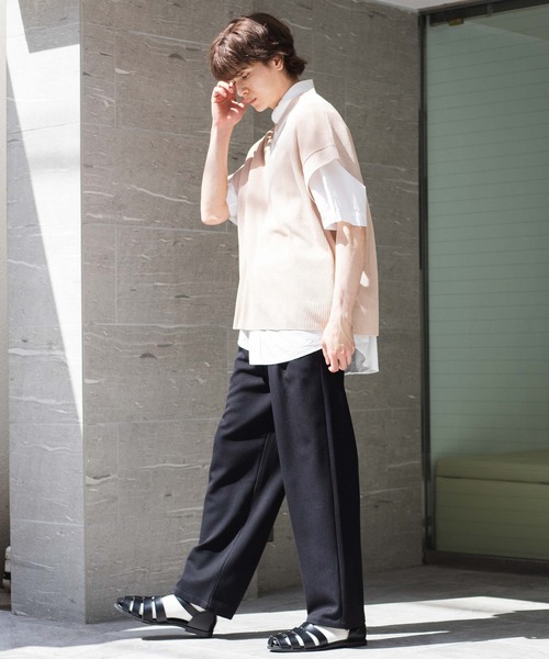 WEGO(ウィゴー)の「WEGO/リネンライクチルデンベスト(ベスト・メンズ・ブルー/ベージュ/ホワイト・LARGE/MEDIUM)」の10枚目の写真