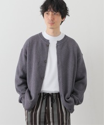 【CREPUSCULE / クレプスキュール】POPCORN CREWNECK CARDIGAN