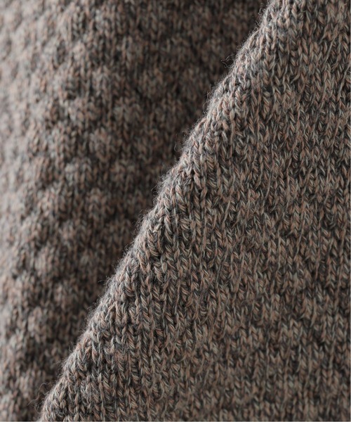 crepuscule(クレプスキュール)の「【CREPUSCULE / クレプスキュール】POPCORN CREWNECK CARDIGAN(ニット/セーター・メンズ・ベージュ/グリーン/カーキ/サックスブルー・1/2)」の19枚目の写真