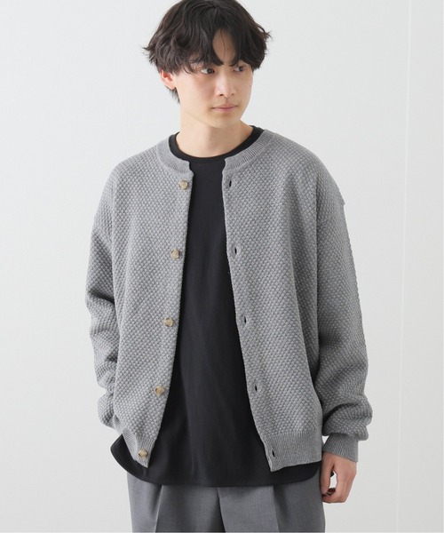 crepuscule(クレプスキュール)の「【CREPUSCULE / クレプスキュール】POPCORN CREWNECK CARDIGAN(ニット/セーター・メンズ・ベージュ/グリーン/カーキ/サックスブルー・1/2)」の5枚目の写真