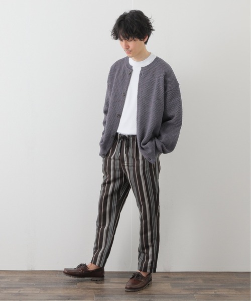crepuscule(クレプスキュール)の「【CREPUSCULE / クレプスキュール】POPCORN CREWNECK CARDIGAN(ニット/セーター・メンズ・ベージュ/グリーン/カーキ/サックスブルー・1/2)」の7枚目の写真